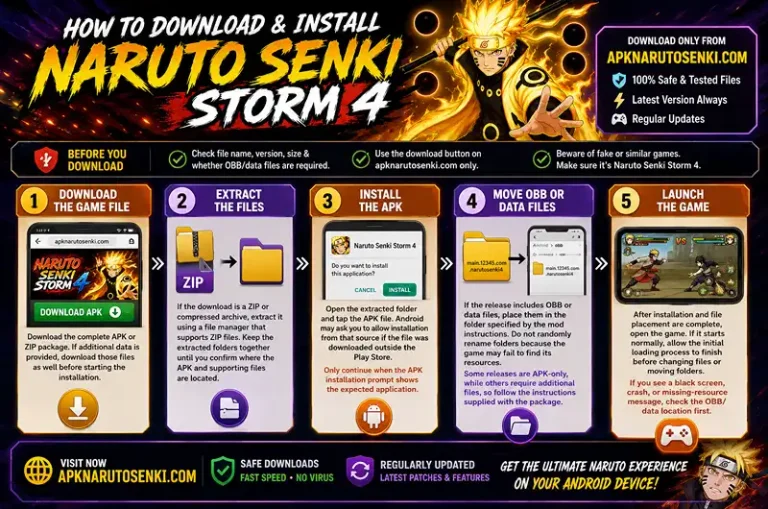 How to Downlad and Install Naruto Senki Storm 4 on Android