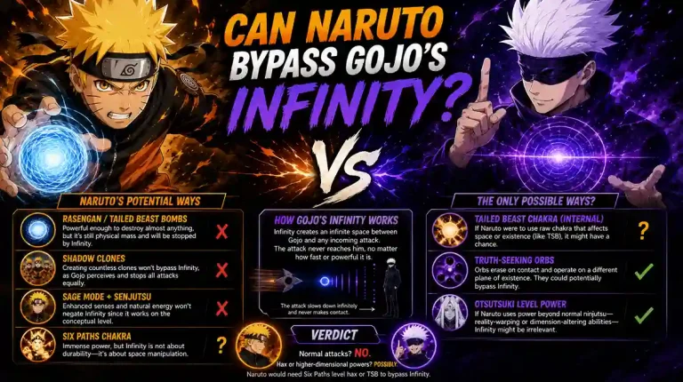 Naruto vs Gojo 9 Can Naruto Bypass Gojo's Infinity