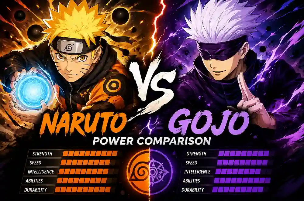 Naruto vs Gojo Power Comparison